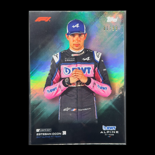 2023 Topps lights out Esteban Ocon /99