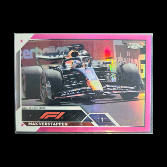 2023 Topps Chrome Formula 1 Max Verstappen Pink /75